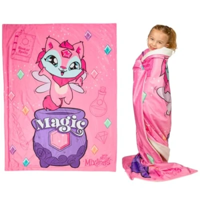 Image of Franco Magic Mixies Dawne Kids Bedding Super Soft Cozy Micromink to Coral Throw, 46 in x 60 in, (Officially Licensed Product)