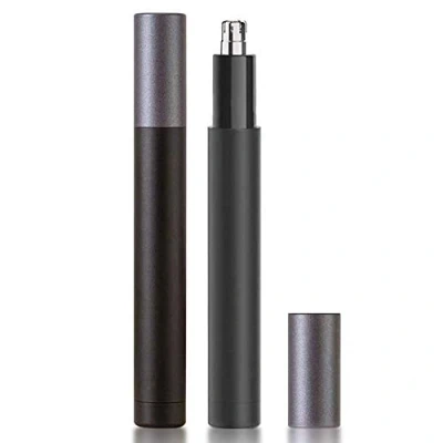 Image of CAFFIA Nose and Ear Hair Trimmer,Professional Painless Eyebrow Trimmer for Men Women,Battery Operated,Dual Edge Blades, Waterproof Stainless Steel Head, Mute Motor