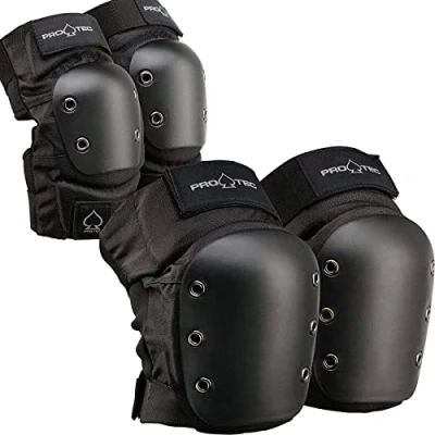 Image of Pro Tec Street Knee and Elbow Pads Set Black, Medium