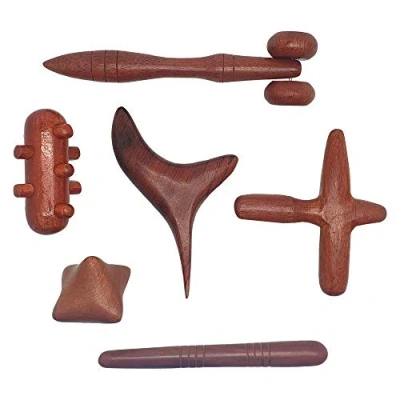Image of Vie Naturals Thai Massage Tool Set, 6 Items. Traditional Reflexology