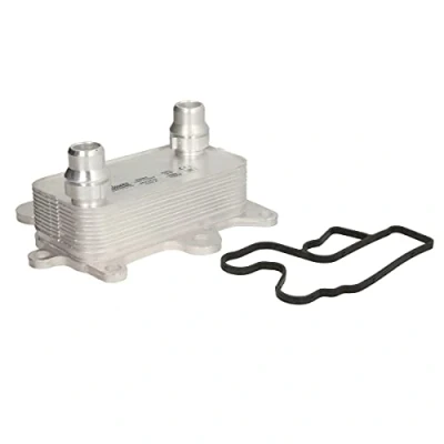 Image of 49870240 oil Cooler NISSENS 90885 Water cooled without filter housing, with gaskets/seals VAUXHALL: Combo Mk3, FIAT: Doblo II Box Body / Estate