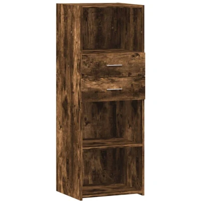 Image of vidaXL Highboard Smoked Oak 45x42.5x124 cm Engineered Wood