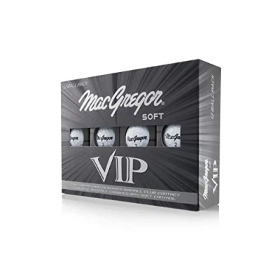 Image of MacGregor VIP Soft Pack Of 12 Golf Balls, White