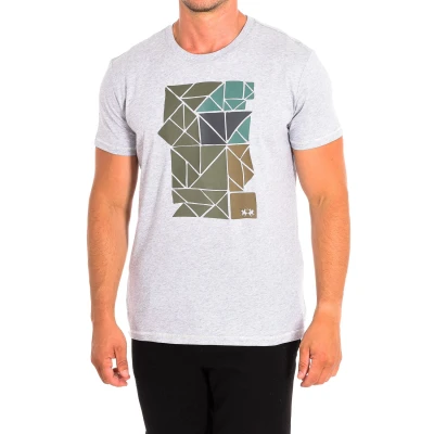 Image of La Martina Mens Short Sleeve T Shirt TMR300 JS206 Grey Cotton Size Large