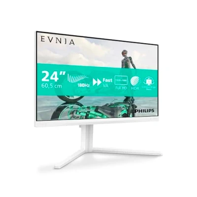 Image of PHILIPS 24M2N3201A 23.8 inch Full HD gaming monitor, 180 Hz, 1ms GtG, FreeSync Prem., G Sync comp. (1920x1080, 2x HDMI, DisplayPort) white