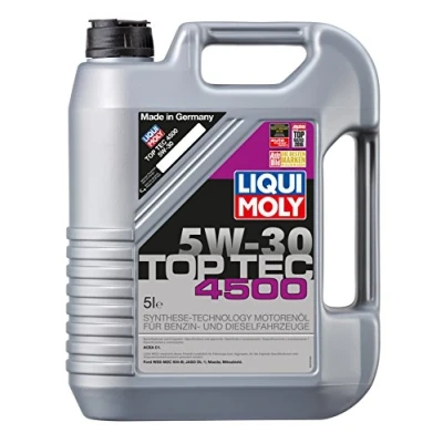 Image of Liqui Moly Top Tec 4500 5W 30 5 L Synthesis Technology Engine Oil Item No.: 3729, Colourless