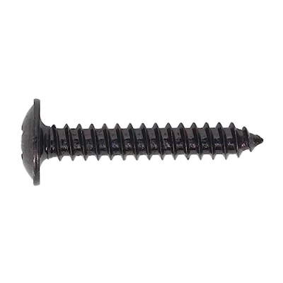 Image of Sealey Self Tapping Screw 4.2 x 25mm Flanged Head Black Pozi Pack of 100