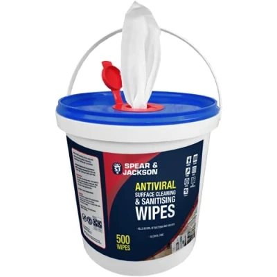 Image of Spear and Jackson 500 Multi Surface Cleaning Wipes Wet Kills Germs Home GardenUse