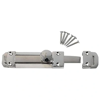 Image of Merriway BH02042 Heavy Duty Tower Bolt, 150mm (6 inch) Polished Chrome Plated 150 mm