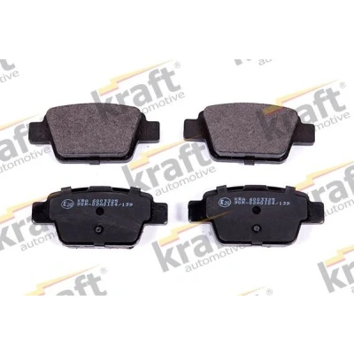 Image of 71769094, 77362271, 77362768, 77363518, 77364590 Brake pad set KRAFT 6003325 Rear Axle ALFA ROMEO: MiTo, FIAT: BRAVO 2, Multipla, Stilo Hatchback