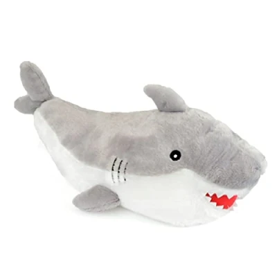Image of Follow That Dream 750ml Hot Water Bottle with Large 3D Plush Novelty Cover Shark or Dinosaur (Shark), Multicoloured