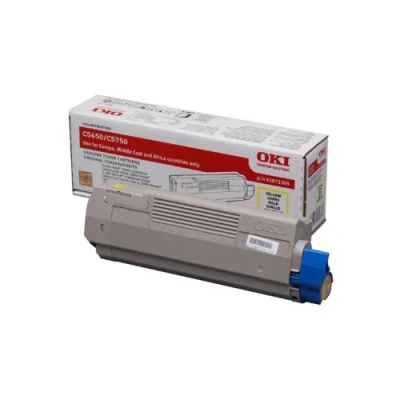 Image of OKI C5650 Toner Cartridge 2000 Pages Yellow