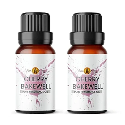 Image of Aroma Energy Cherry Bakewell Fragrance Oil 20ml (2 x 10ml) Highly Scented for Making Candle, Soap, Wax Melt, Diffuser etc