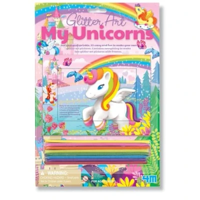 Image of 4M 404749 Unicorn Glitter Sand Art Unit, Multi Colour