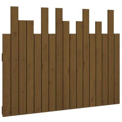 Image of vidaXL Wall Headboard Honey Brown 108x3x80 cm Solid Wood Pine
