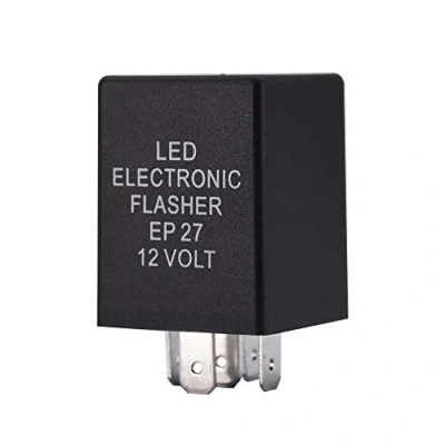 Image of HUIQIAODS 5 Pin EP27 FL27 LED Flasher Relay Fix for Turn Signal Light Hyper Flash 12V 150W
