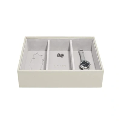 Image of Stackers Oatmeal Classic Medium Jewellery Box Watch/Accessories Layer