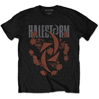 Image of Halestorm T Shirt Bouquet Band Logo Official Unisex Black S