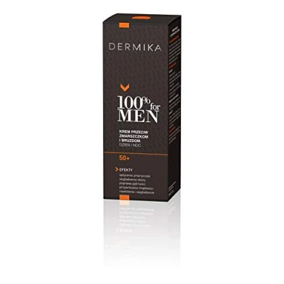 Image of DERMIKA 100% for Men 50+ Anti Wrinkle and Furrow Moisturizer Face Cream 50ml