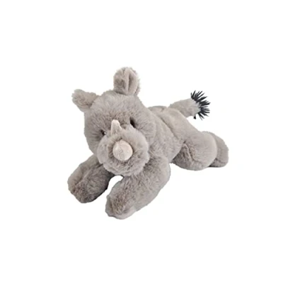 Image of Wild Republic Ecokins Mini Rhino, Stuffed Animal, 8 inches, Gift for Kids, Plush Toy, Made from Spun Recycled Water Bottles, Eco Friendly, Child’s Room Decor