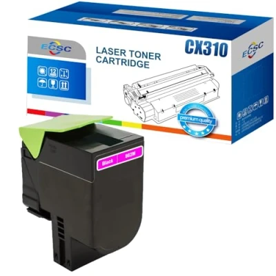 Image of ECSC Toner Cartridge 802M For Printer, Compatible With Lexmark CX310dn CX310dnw CX310n CX410de CX410dte CX410e (Magenta, 1 Pack)