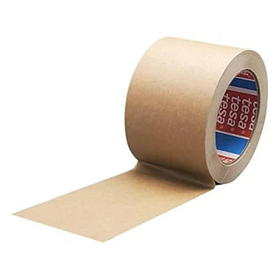 Image of tesa 4713, paper tape, packing packaging 50 mm x m (75 brown, 1 roll)