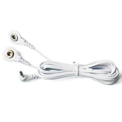 Image of KONMED 1 Pair Tens Electrode Lead Wires Jack 3.5mm Snap Connection
