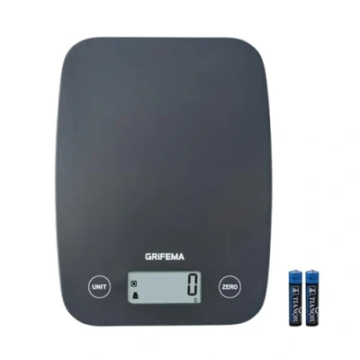 Image of GRIFEMA GA2004 Digital Kitchen Scales, Food Weighing Scales with LCD Display, (1g 5kg) Weight Grams and Oz for Baking Cooking, Batteries Included