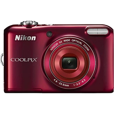 Image of Nikon Coolpix L28 Compact Digital Camera 20.1 Megapixels 3 Inch Screen 5x Optical Zoom Red (Renewed)