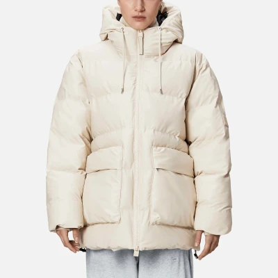 Image of Rains Alta Coated Shell Puffer Cargo Jacket W3T3 M