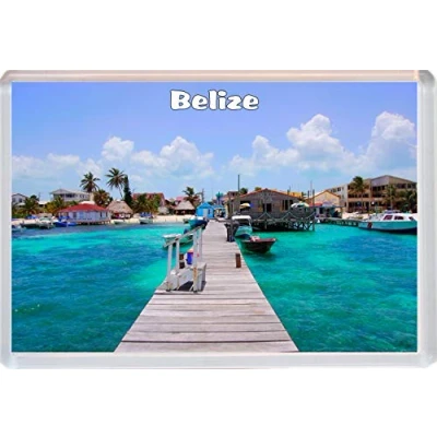 Image of Belize Fridge Magnet 96 x 67 mm Jumbo Size BBSM1613