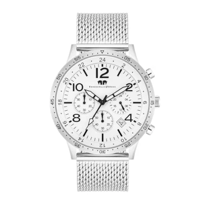 Image of Rhodenwald &amp; Söhne Mens Male Stainless Steel Watch 43,8 mm Silver (archived) One Size