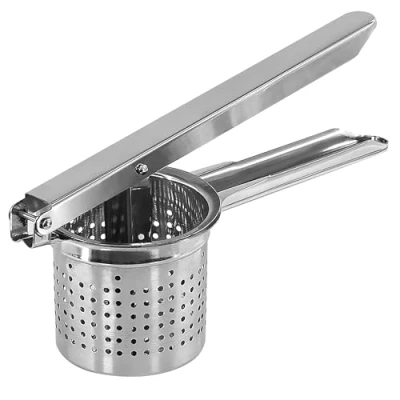 Image of Stainless Steel Potato Ricer Puree Masher Juicer Vegetable Fruit Press Utensil
