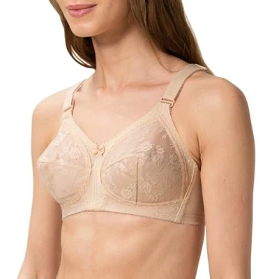 Image of Triumph Womens Doreen X Non wired Bra, Beige, 38E UK
