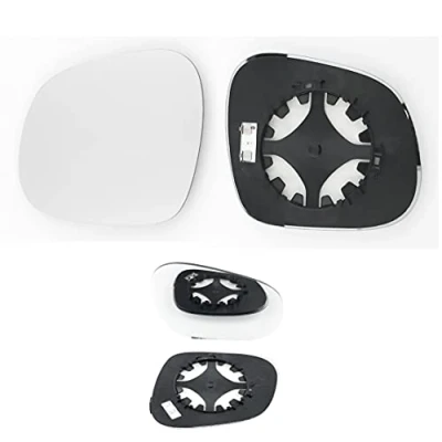 Image of Fits SEAT Altea, For 2010 to 2018 Heated Base Convex Wing Mirror RIGHT HAND (UK Driver Side)