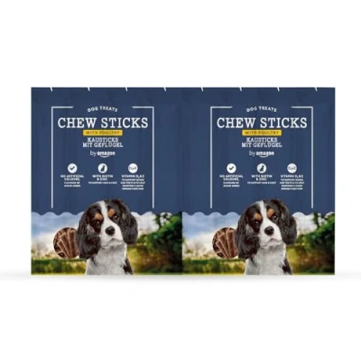 Image of by Amazon Dog Treats Chew Sticks with Poultry, 8x11g (88g)