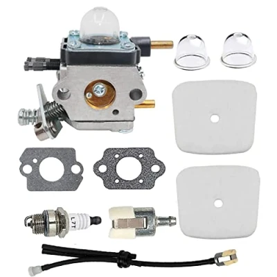 Image of Hippotech Carburetor Replacement for ZAMA C1U K17 K27 K27A K27B K54 K46 K82 2 Cycle Mantis 7222 7222E 7222M 7225 7230 7234 7240 7920 7924 Tiller Cultivator Replaces K54A