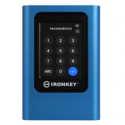 Image of Kingston IronKey Vault Privacy 80 External SSD FIPS 197 Certified &amp; XTS AES 256 bit Encrypted Up to 250MB/s read, write IKVP80ES/1920G