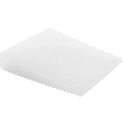 Image of WAGNER Door Wedge/Doorstop Soft Stick 2pcs. Set 59 x 25 15 mm, White Wedge Made of Solid Rubber, to be Pushed Underneath Doors, Protects Door, Wall and Furniture 15691502