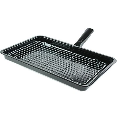 Image of First4Spares Complete Grill Pan &amp; Handle 245mm x 360mm for Tricity Contessa, Tiara odels