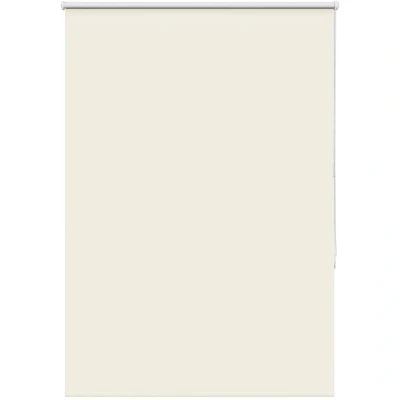 Image of vidaXL Roller Blind Blackout Off White 95x175 cm Fabric Width 90.7 Polyester