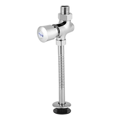 Image of Fdit Urinal Flush Flushing Valve Zinc Alloy Toilet Push Button Manual Surface Mounted Delay Automatically Shutdown Bathroom Accessory for