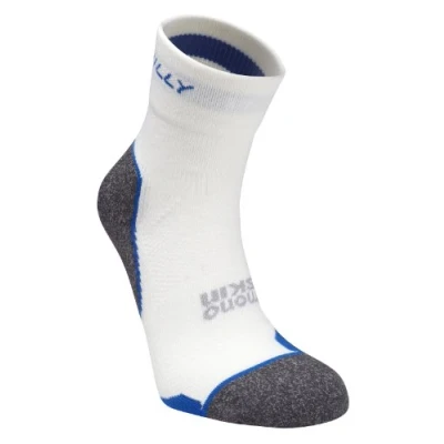 Image of Supreme Anklet Running Sock White/Charcoal/Electric Blue, Small/UK 3 3.5