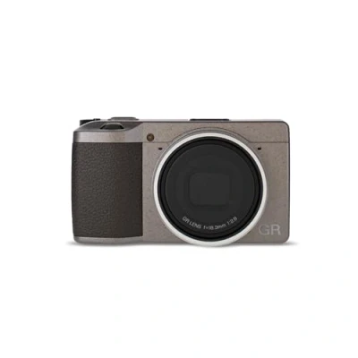 Image of Ricoh GR III Diary Edition, Metallic Warm Gray Body with Dark Brown Grip and Natural Silver Ring, Digital Compact Camera 24MP APS C Size CMOS Sensor, 28mmF2.8 Lens (in the 35mm format)