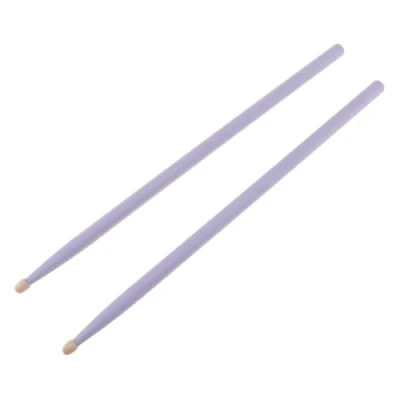 Image of Origlam 2Pcs 5A 40cm Drum Sticks, Maple Wood Drumsticks, Non Slip Tip Drumstick For Kids Students and Adults (Purple)