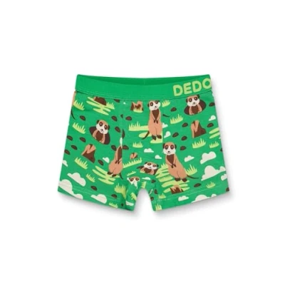 Image of Dedoles Men&#039;s &amp; Boys&#039; Boxers Underwear Boxer Shorts Cotton Trunks Funny Designs Astronaut Hamster Games Books Gift for Him, Design: Upset Prairie Dogs, Colour: Green, Size: 4 6 years