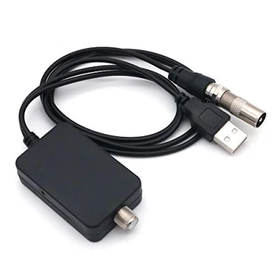 Image of DollaTek HDTV Indoor HD Digital TV Antenna Signal Amplifier Ground Receiver ATSC Black