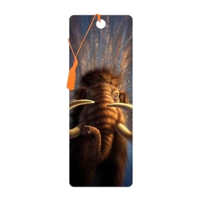 Image of 3D LiveLife Bookmark Mammoth from Deluxebase. A with lenticular Artwork Licensed Renowned Artist Jerry LoFaro