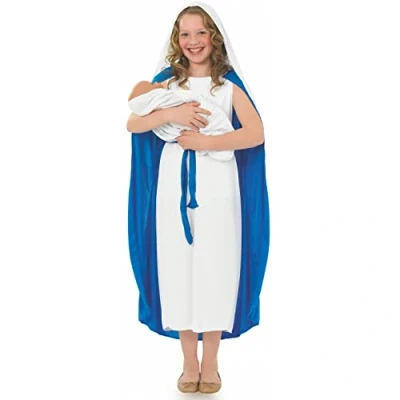 Image of Fun Shack Mary Nativity Costume Kids, Girls Virgin Childrens Small