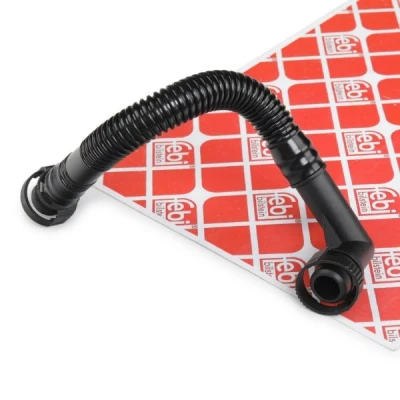 Image of 11617504535 Crankcase Breather FEBI BILSTEIN 46302 Upper with quick couplers BMW: 3 Convertible, Touring, Coupe